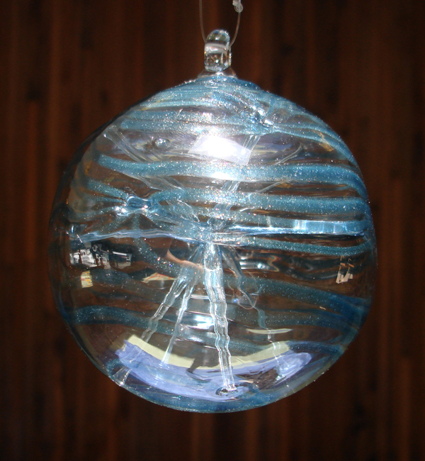 Witch Ball with 12 Pointed Star Inside Witch Ball with 12 Pointed Star Inside